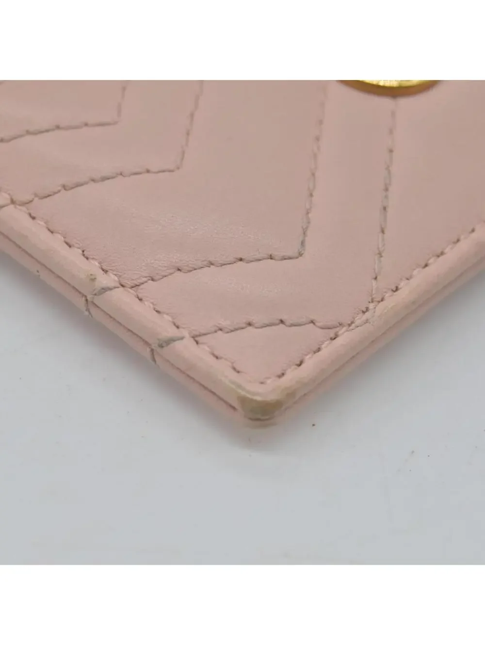 $370 Gucci  Double G Logo Leather Card Holder - Picture 7 of 15